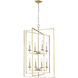 Nellis 8 Light 24 inch Modern Gold Indoor Pendant Ceiling Light